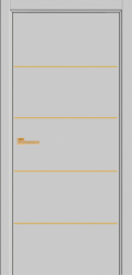 	межкомнатные двери 	Краснодеревщик Рибенлайн 05 шампань светло-серый